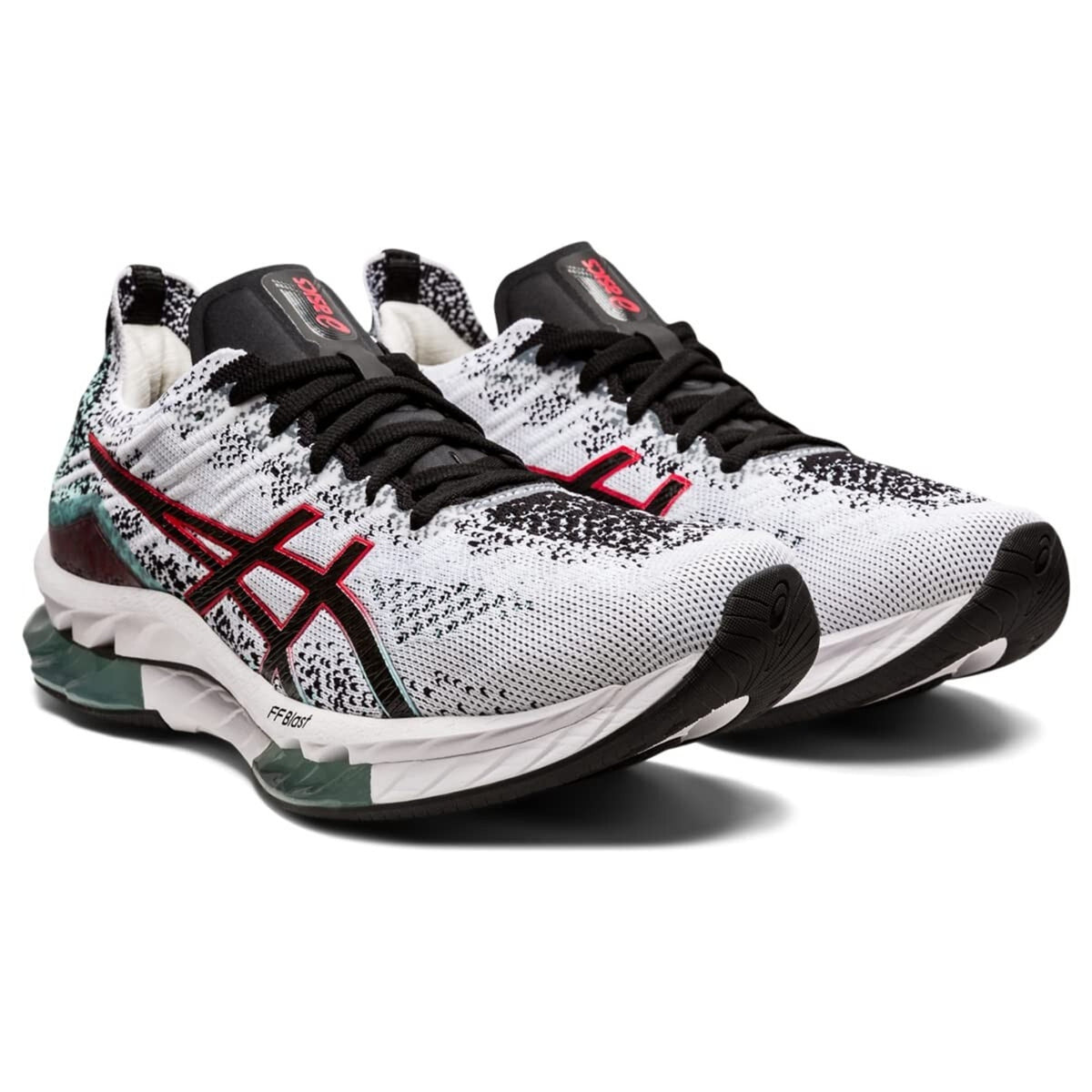 ASICS Kinsei Blast Men's Running Shoes White Black 1011B203-109 Size 8.5 US