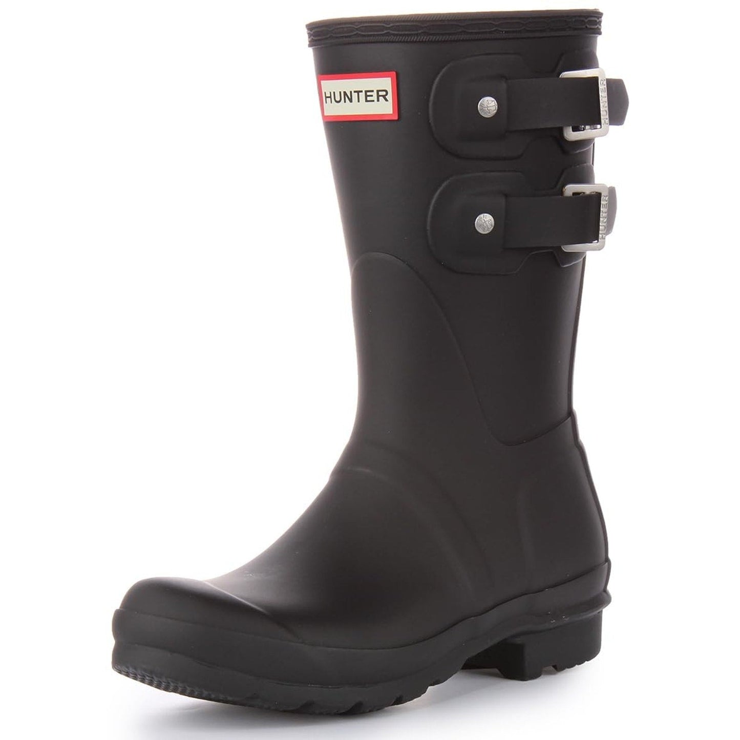 Hunter Short Multi Original Short Rubber Welly Womens Boots Black US 10 HUNTER