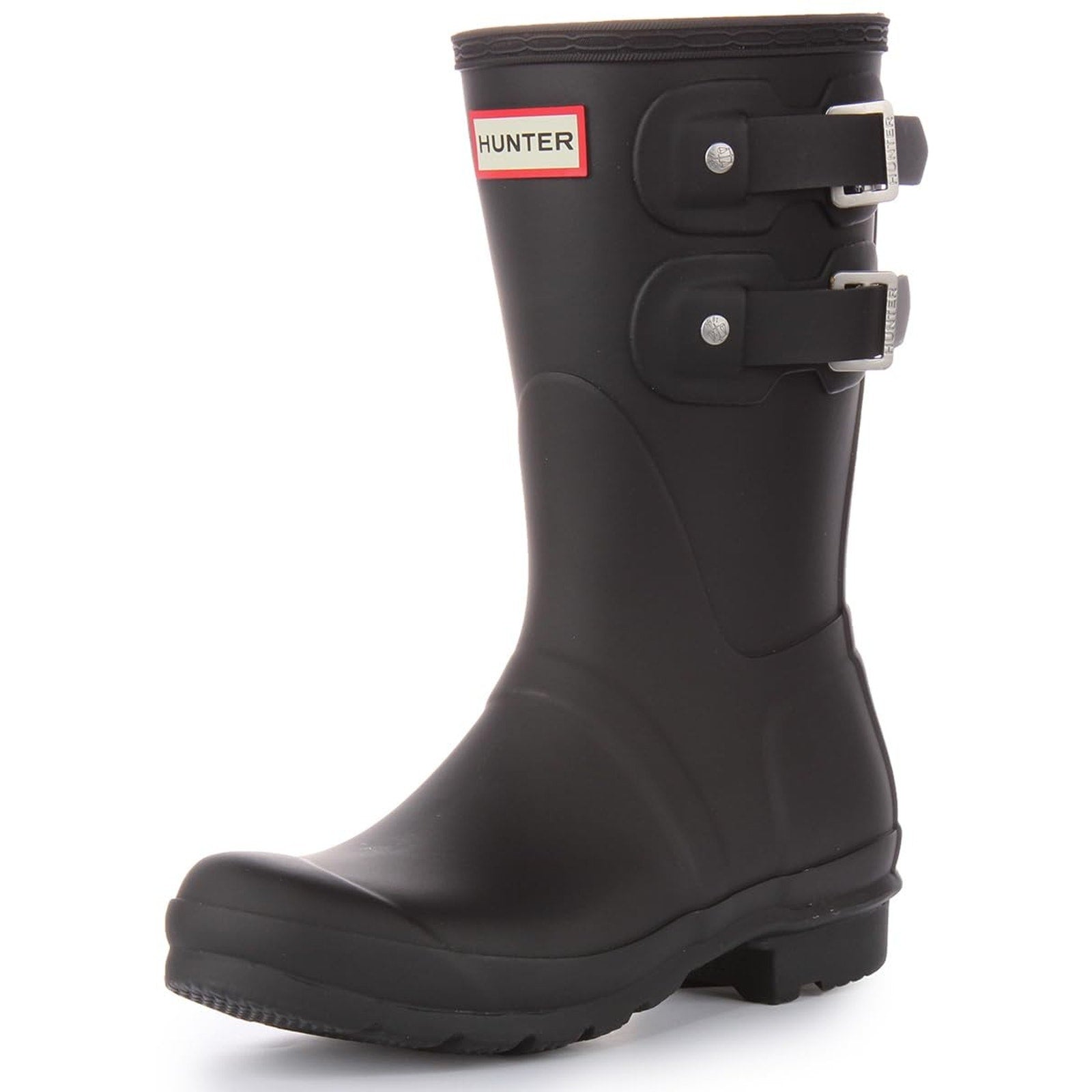 Hunter Short Multi Original Short Rubber Welly Womens Boots Black US 10 HUNTER