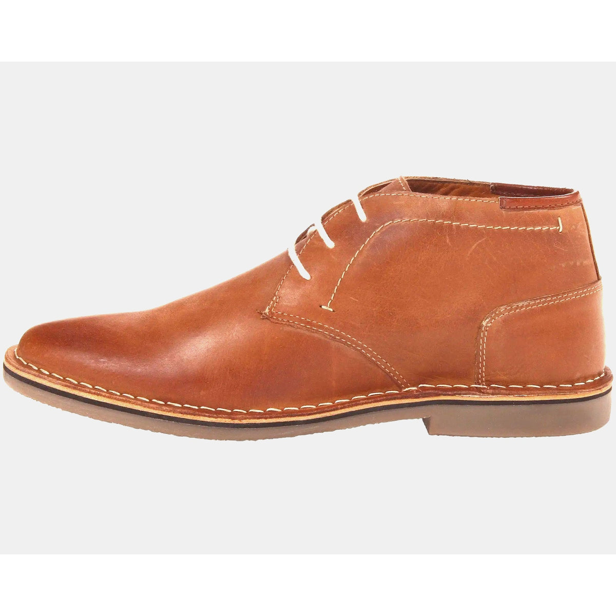 NWB Steve Madden Hestonn Men's Chukka Shoe Lace Up Brown/ Tan Leather size 9.5