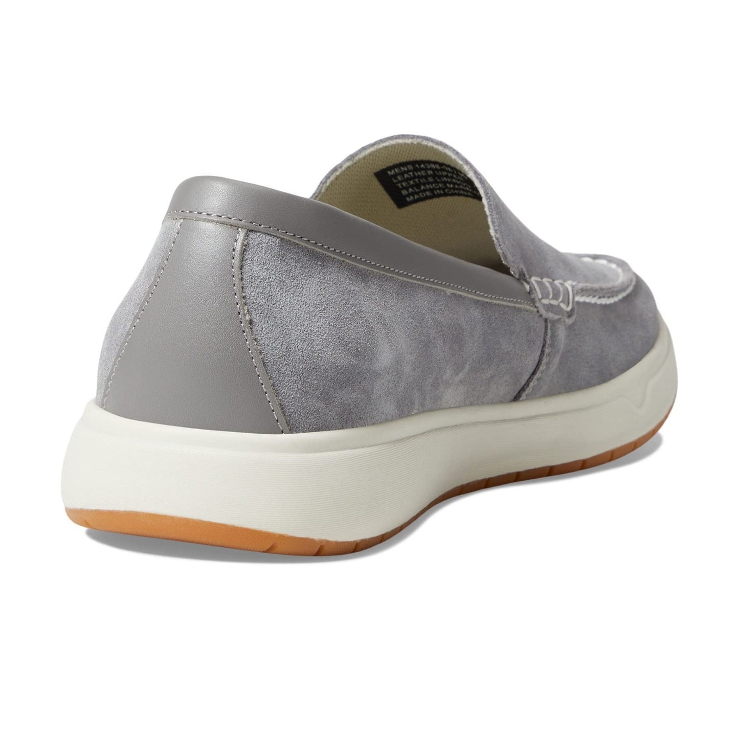 Florsheim Heist Moc Toe Men's Venetian Loafer Grey Slip On Suede 9.5 Wide 2E