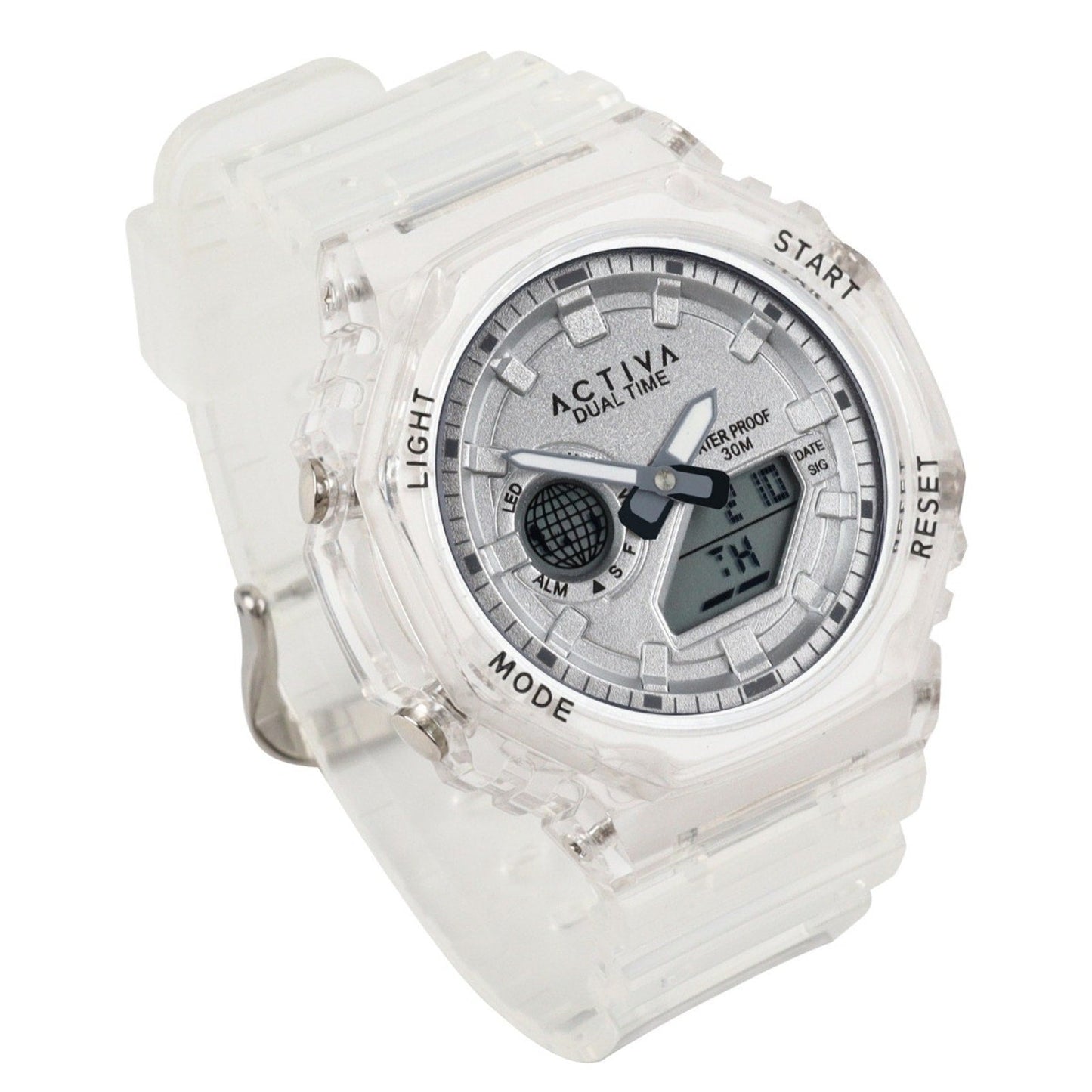 Activa Recon X Invicta Digital Unisex Watch - 45.5mm, Transparent, White Invicta
