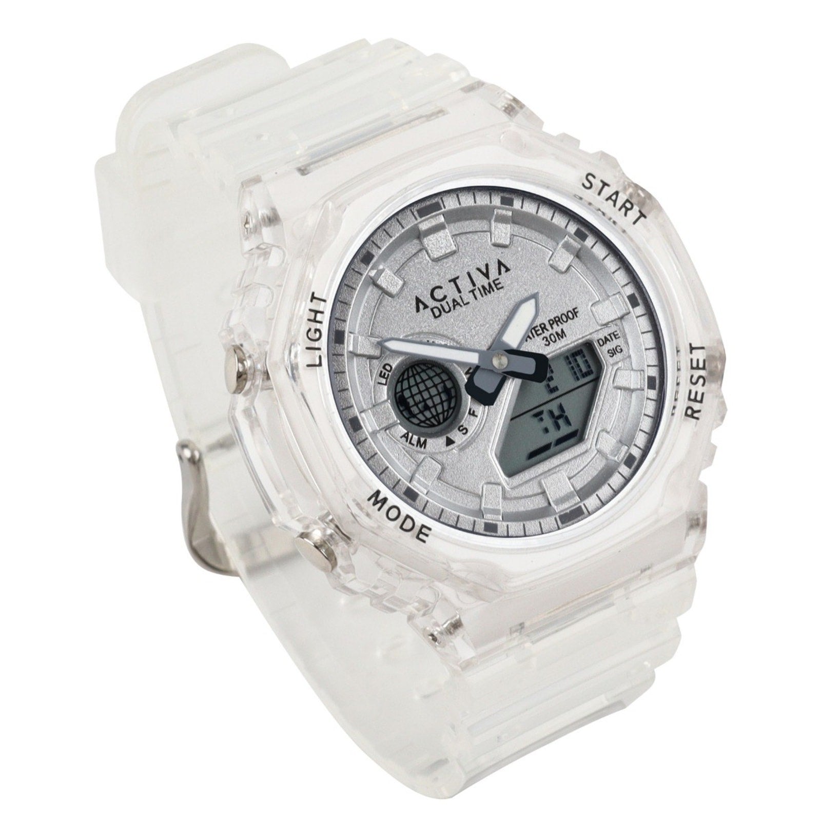 Activa Recon X Invicta Digital Unisex Watch - 45.5mm, Transparent, White Invicta