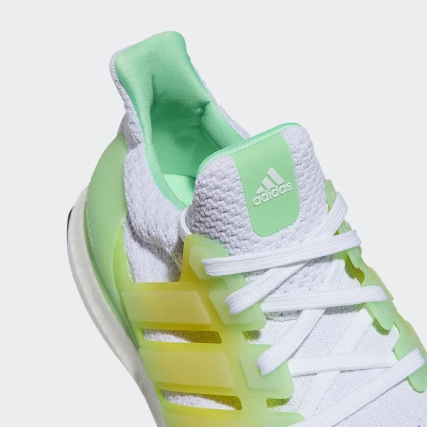 Adidas Ultraboost 5.0 DNA Men's Running Shoes Size 12 M White/White/Beam Green