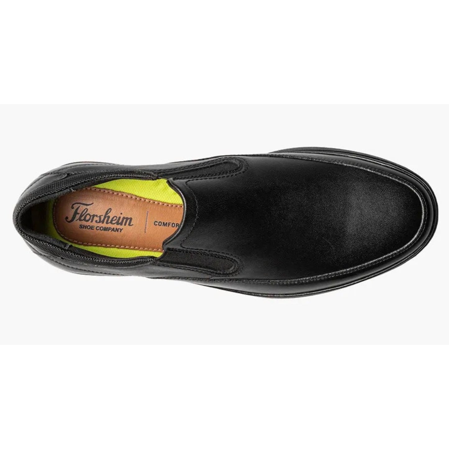 Florsheim Motion Moc Toe Slip On Mens Slip On Black Leather 9 M US