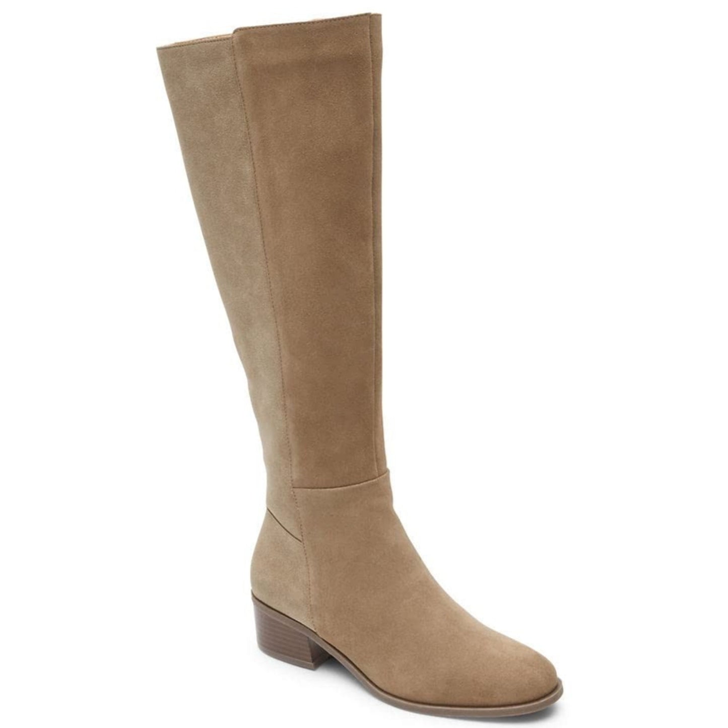 Rockport Evalyn Women's  Tall Boot, ASH BROWN SUEDE 10 M