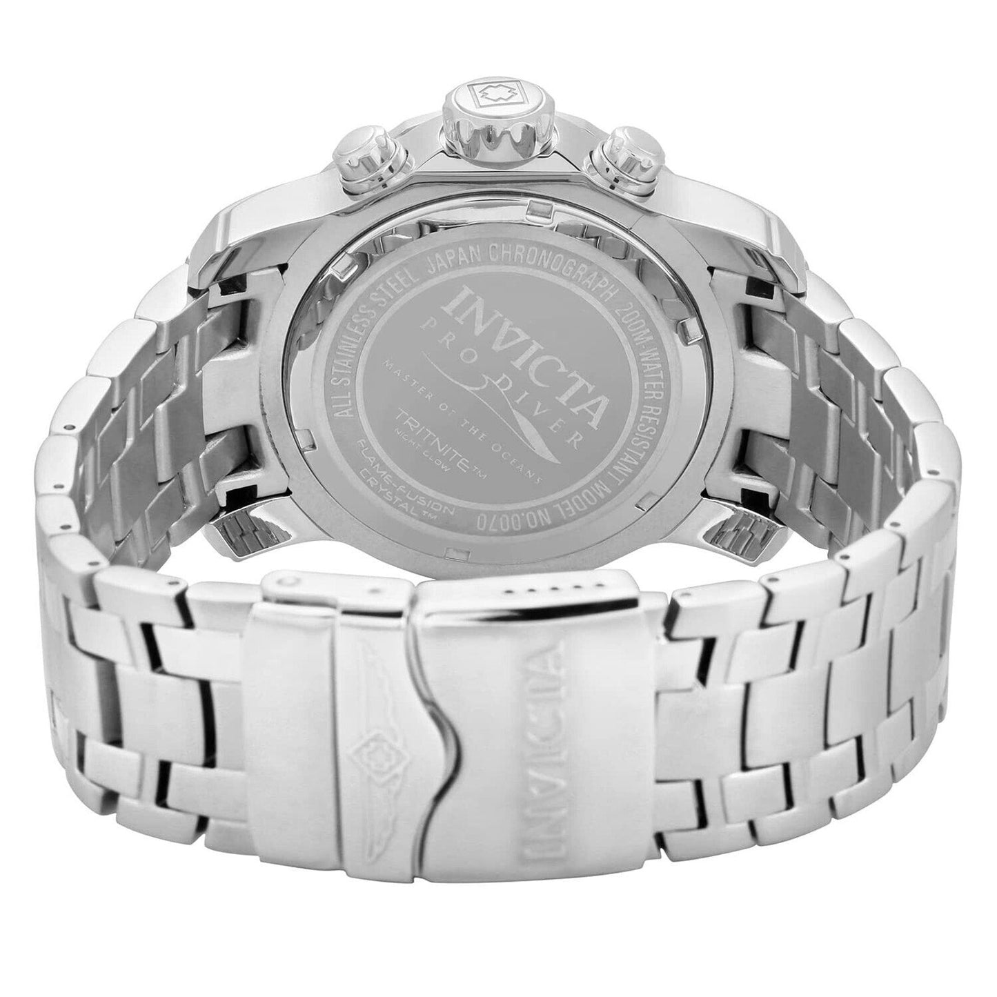 Invicta Men'S Pro Diver Collection Chronograph Watch BLUE DIAL Silver Tone 200M Invicta