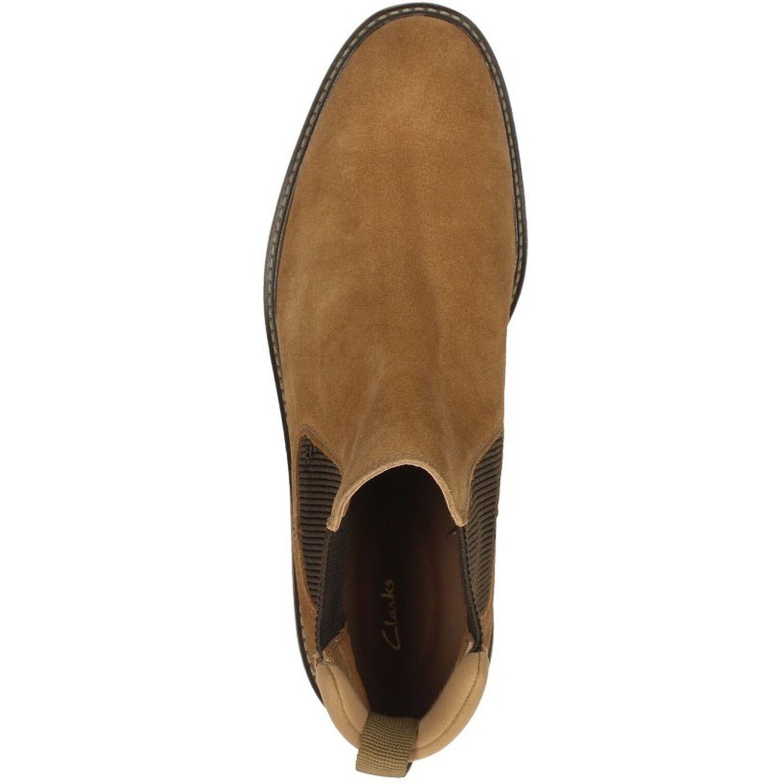 Clarks Men's Clarkdale Hall boot Shoes Cognac Suede Size 8 M Clarks