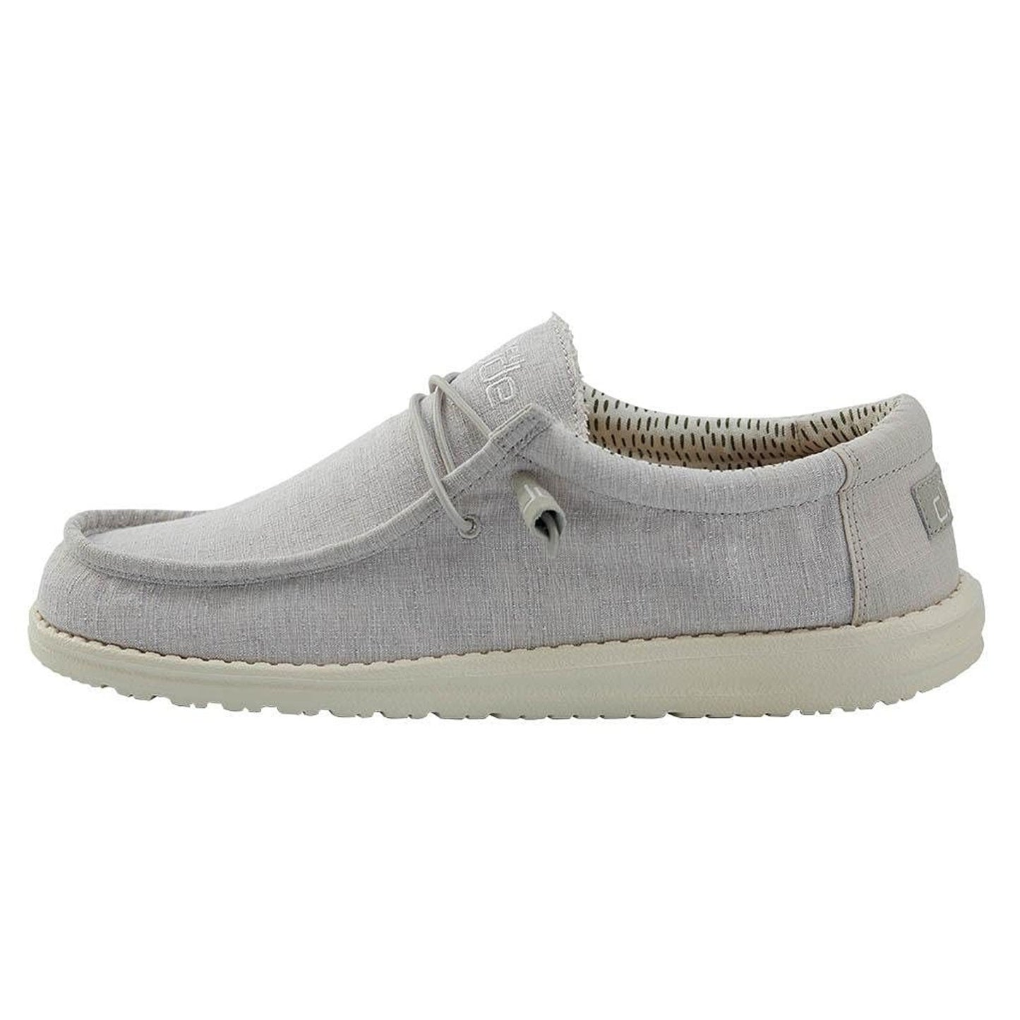 HEYDUDE Men’s Wally Chambray Grey Size 11 | Slip-On Loafers shoes , Lightweight