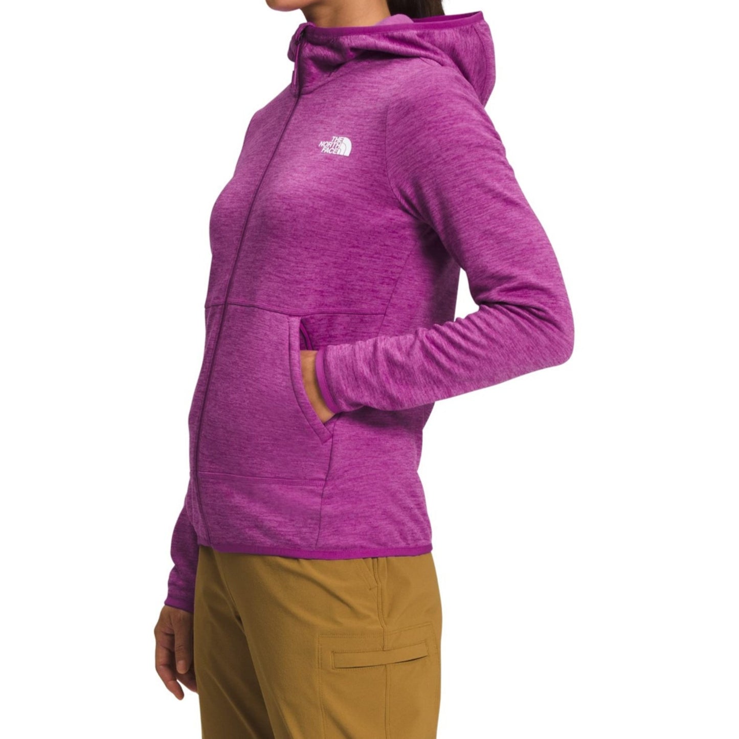 The North Face Women's Canyonlands Full Zip Fleece Hoodie Sweatshirt Purple - XS