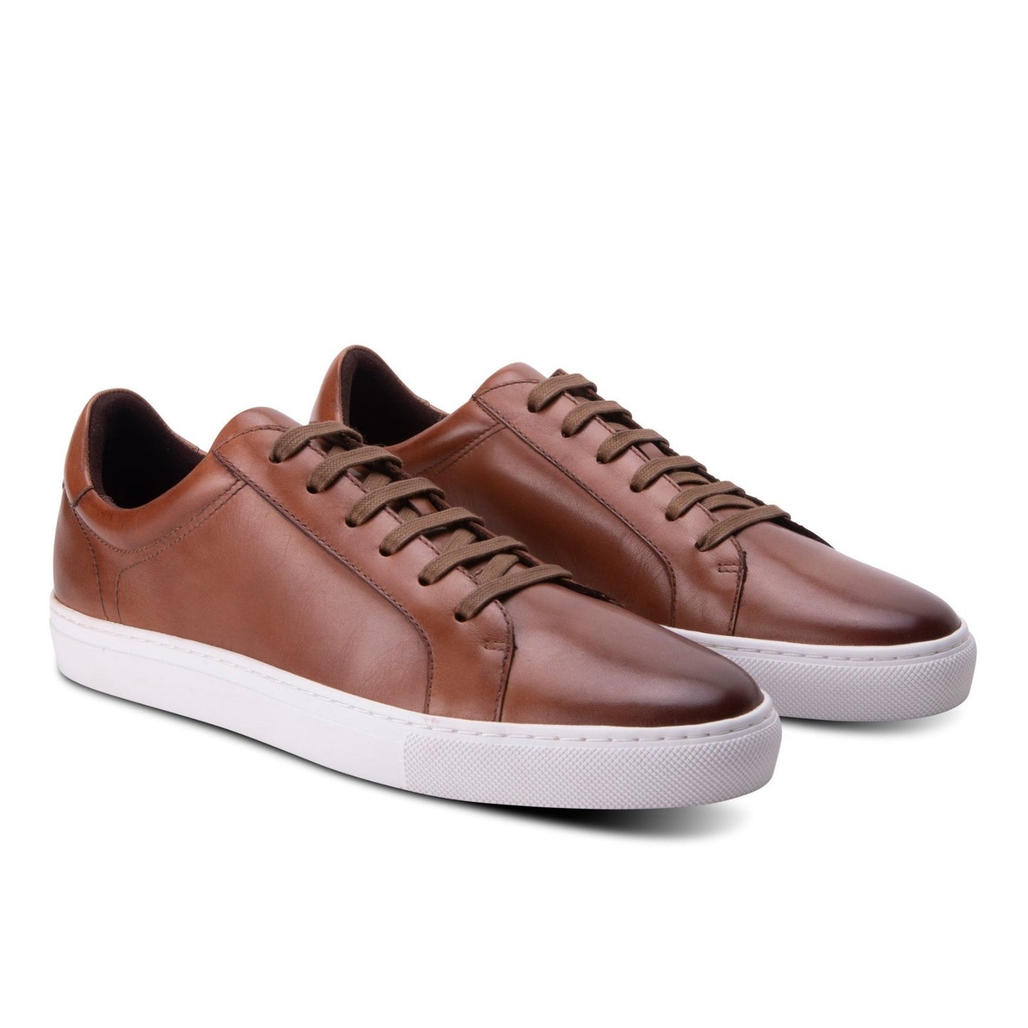 Winthrop Clay Leather Low Top Sneakers Shoes Men's Cognac Size US 11