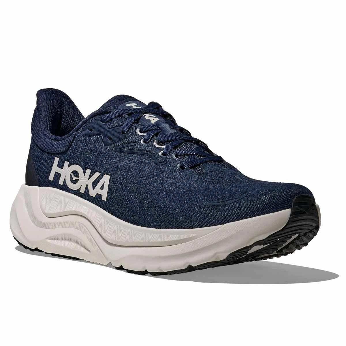 Hoka Arahi 8 Running Shoes Men's Running Shoes Varsity White Navy Mesh Size 12