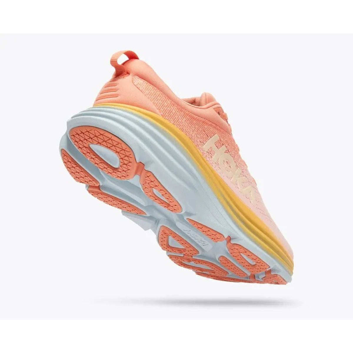 HOKA ONE ONE Bondi 8 Men's Running Shoe Peach Yellow Size 11 D Wide