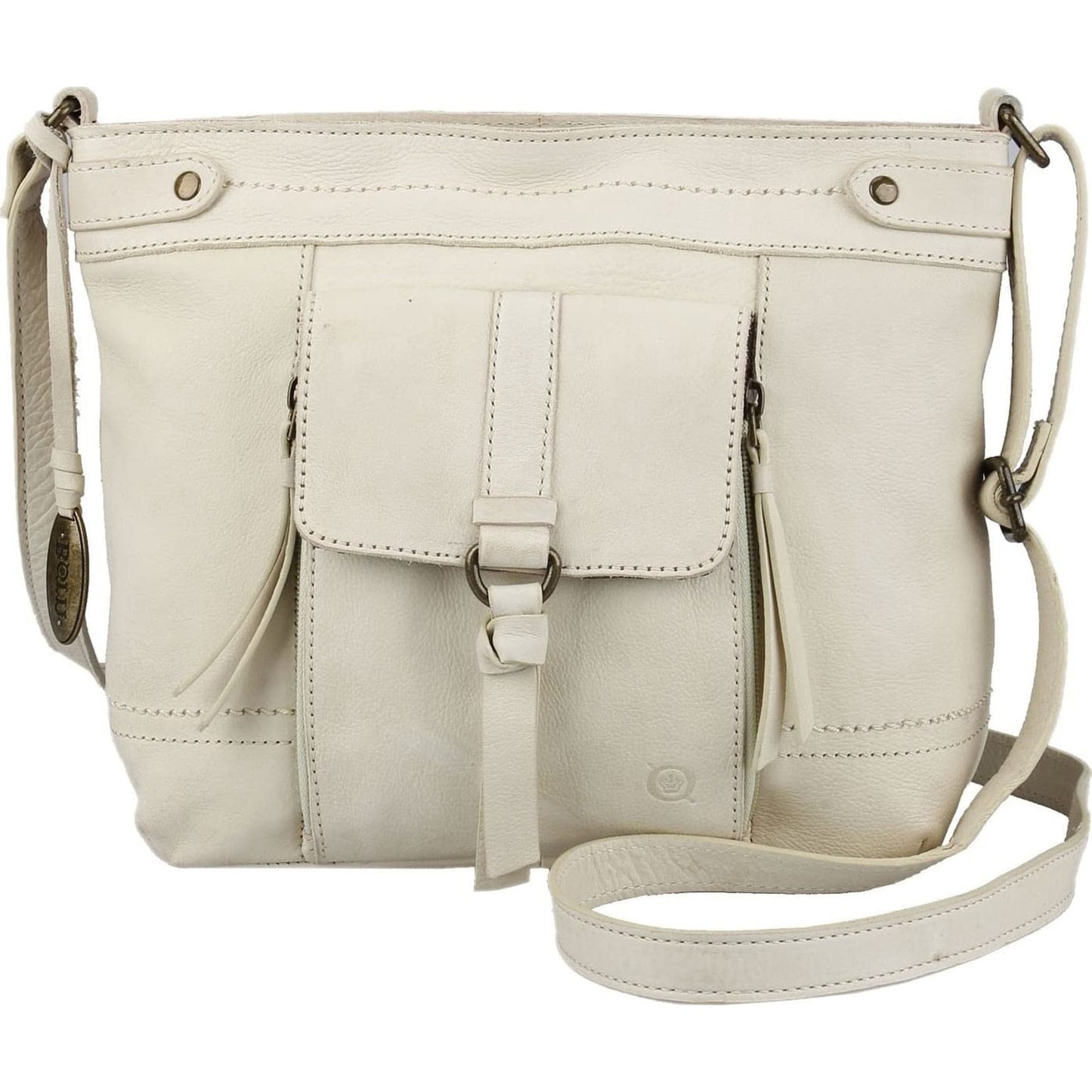 BORN Farrell Organizer Crossbody Bone One Size 9x4x9 in