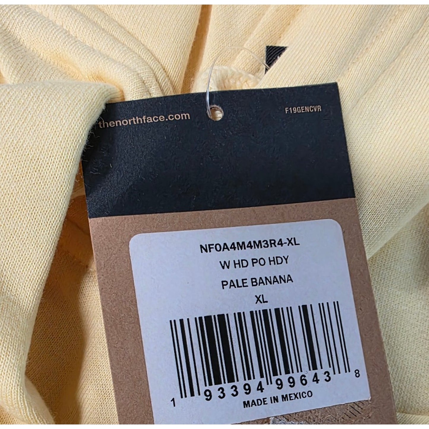 THE NORTH FACE Women's Half Dome Pullover Hoodie Sweatshirt Pale Banana, X-Large