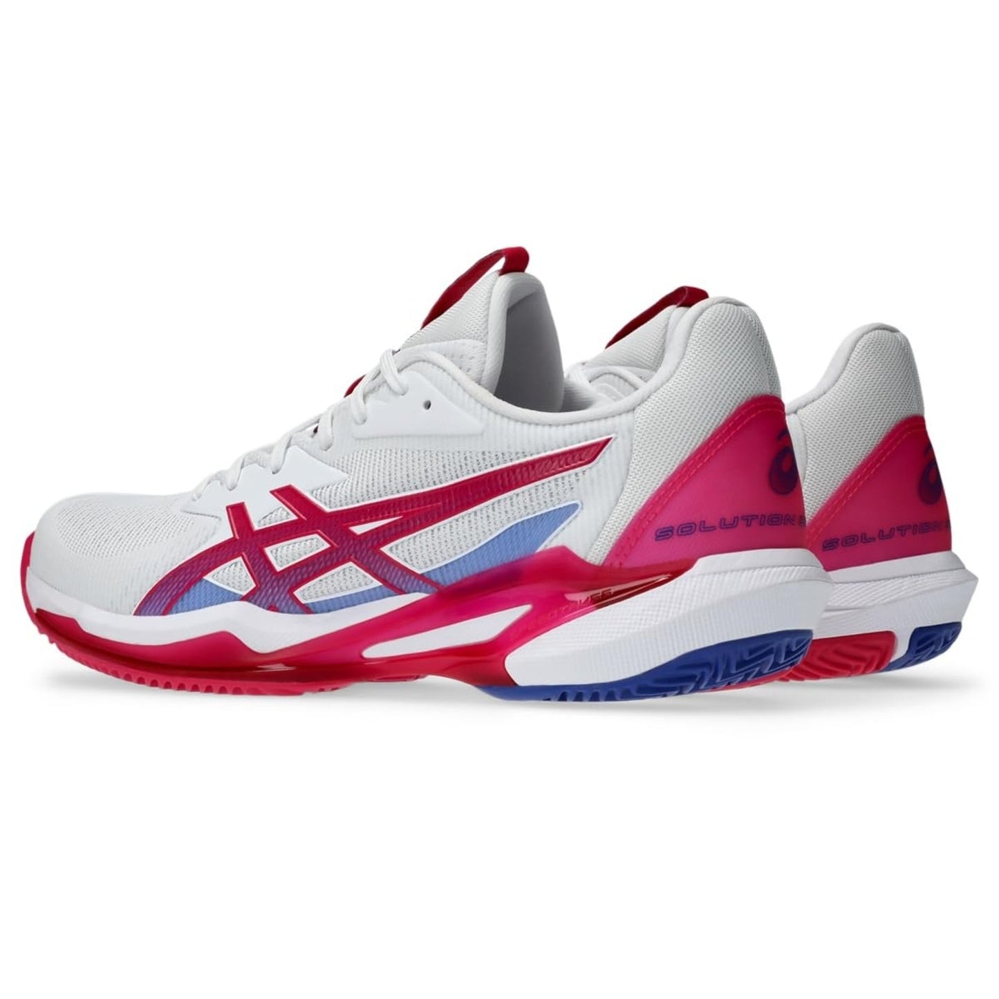 ASICS Women Solution Speed FF 3 Clay Shoes PU Upper White/Bright Rose 8.5 B