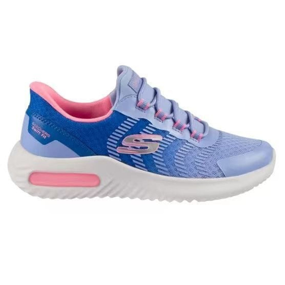 Skechers Swift Fit Sneakers Kids Purple Hands Free Slip On Size 12