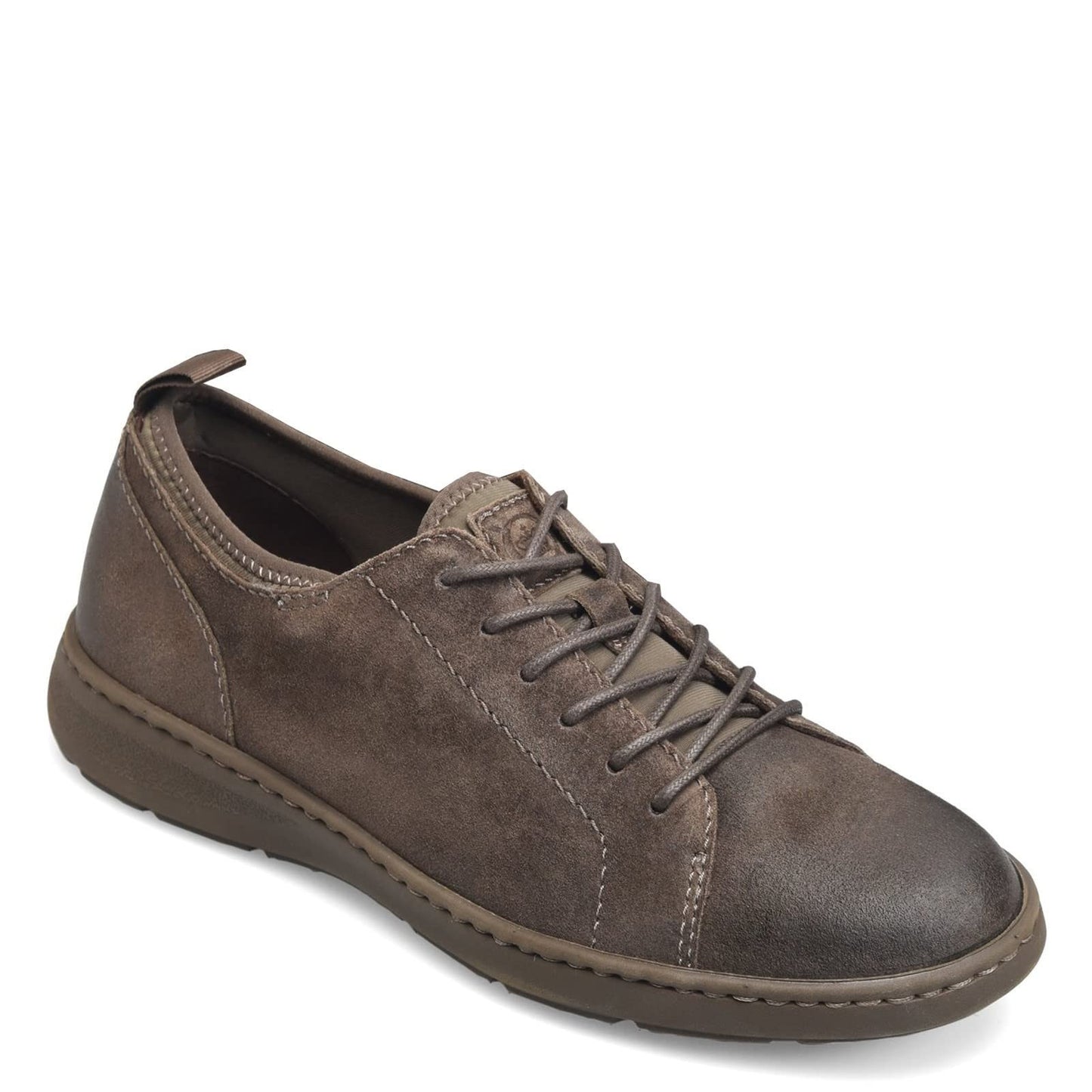 Born Miles Mens Size 9 M Distressed Leather Taupe Mud Distressed Casual Shoes