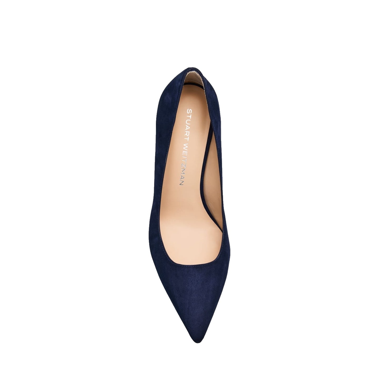 Stuart Weitzman Stuart 75 Stiletto Pumps Blue Suede Pointed Toe Size 8.5 B