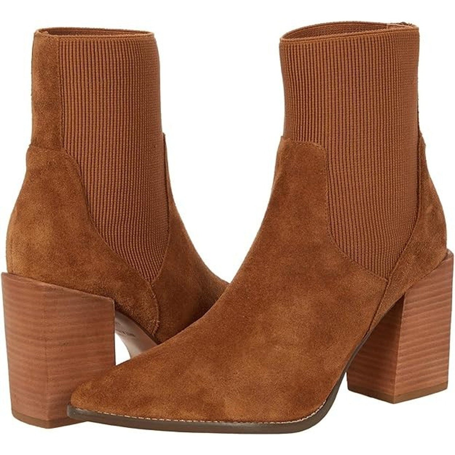 Steve Madden Women's Reeve Ankle Boot Size 7.5 M Cognac Suede Steve Madden