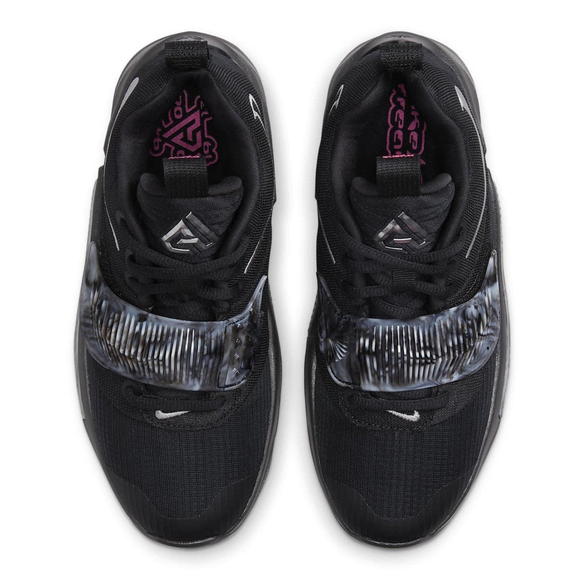 Nike Zoom Freak 3 Grade-School Black Mettalic Silver Basketball Size 6Y