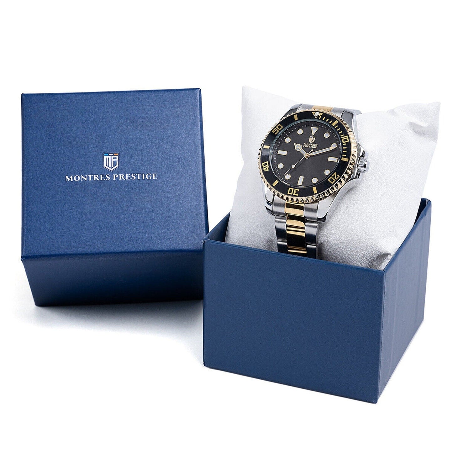 Invicta X Montres Prestige Men's Silver/Gold/Black Watch 42mm New! Montres Prestige