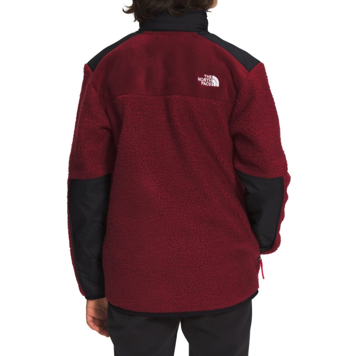 The North Face Boys Forrest Full Zip Fleece Mashup Jacket Cordovan Large 12
