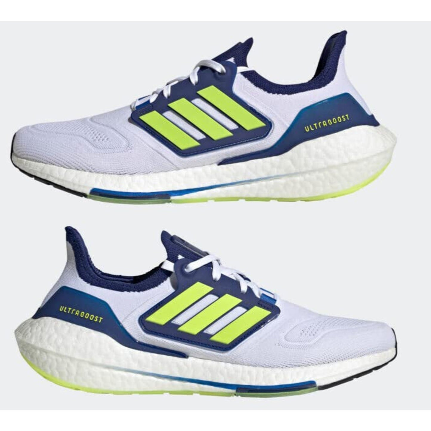 Adidas Ultraboost 22 White Blue Green Men’s Shoes SZ-10.5 GY8674