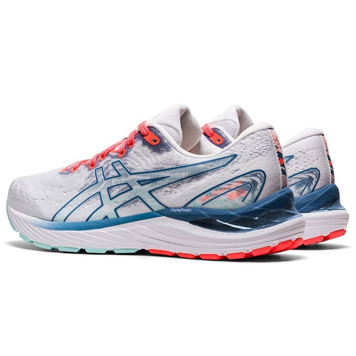 ASICS Women's Gel Cumulus 23 Running Shoes , White/Grey Floss 10 M