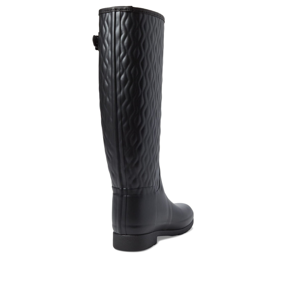 Hunter refined Tall Vertical quilted Women's rain boots black Size 11