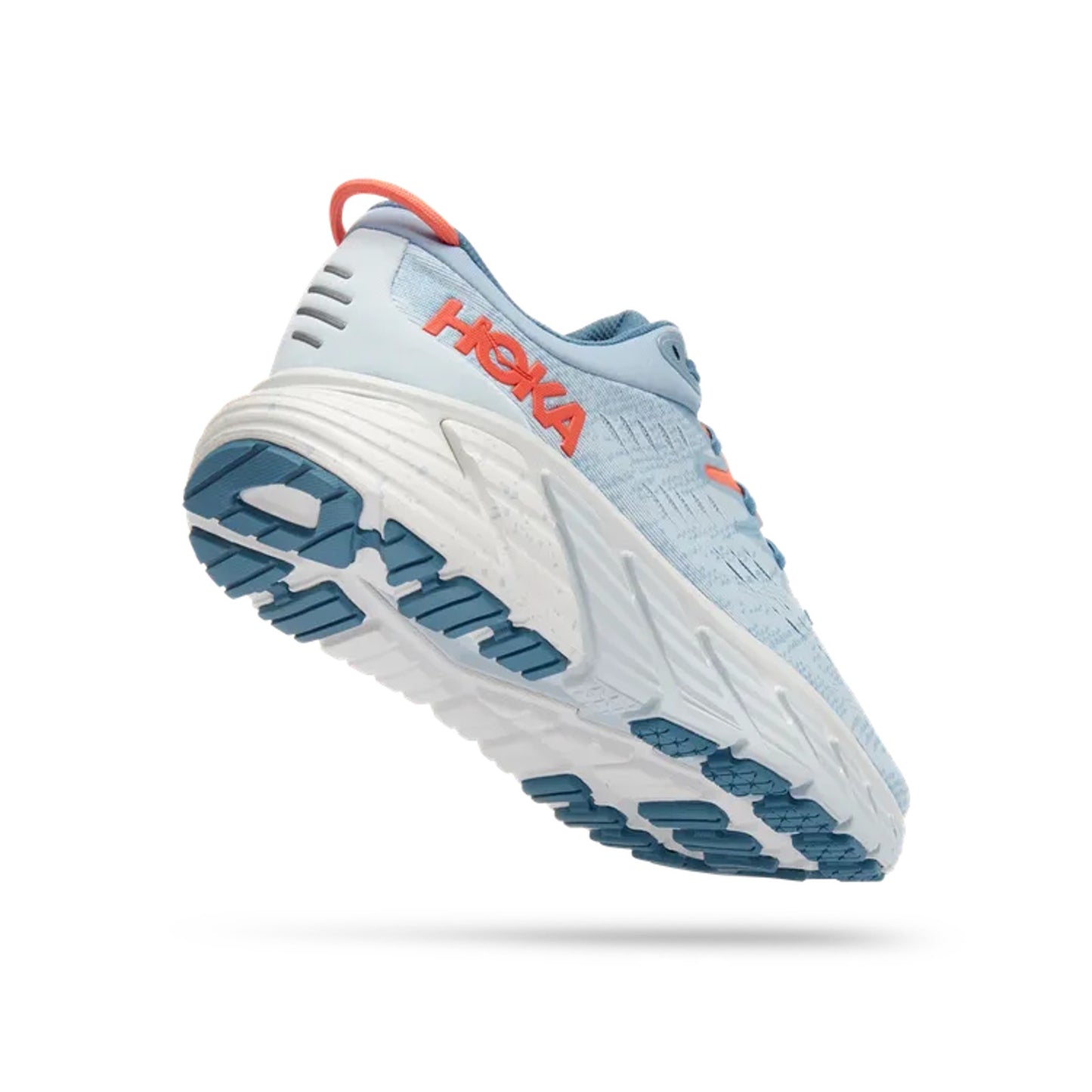 Hoka One Gaviota 4 Womens Running Shoes Size 6.5 Wide Blue Fog Plein Air