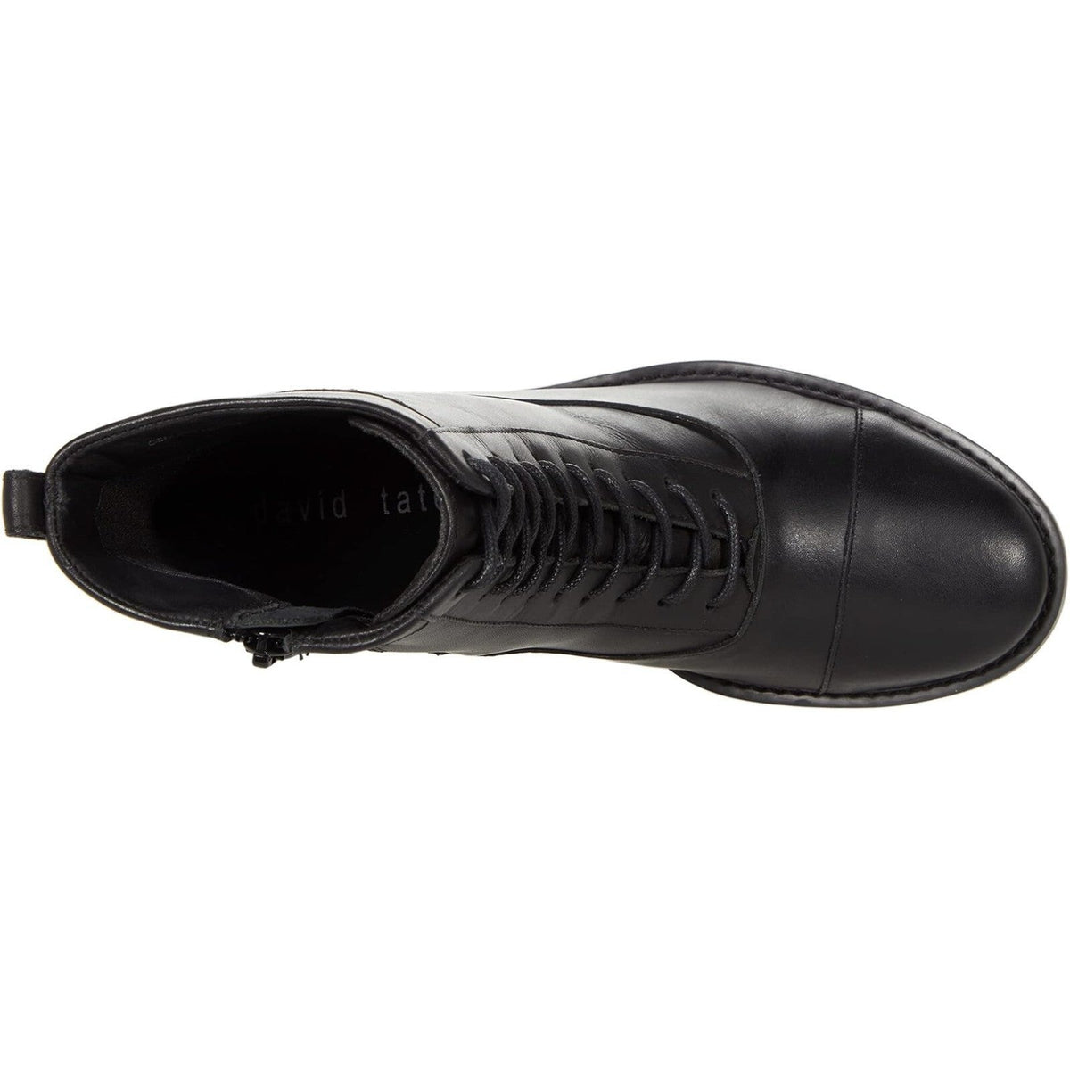 David Tate Womens Black Leather Explorer Lace-Up Boot Size 9.5 M