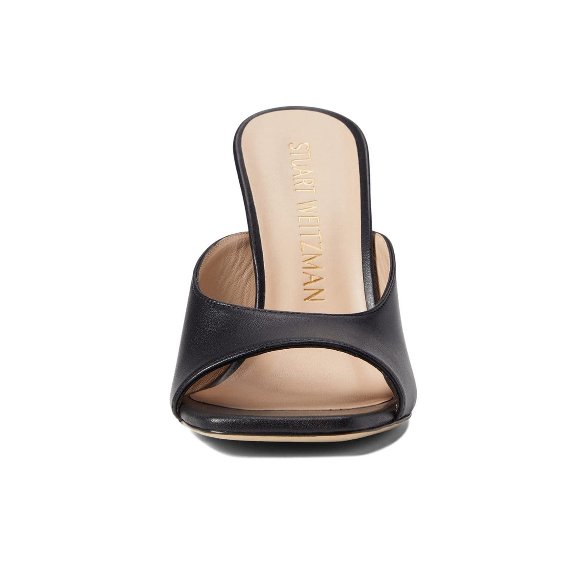 Stuart Weitzman Tia 100 Womens Sandals Lucite Wedge Black Leather 9 B