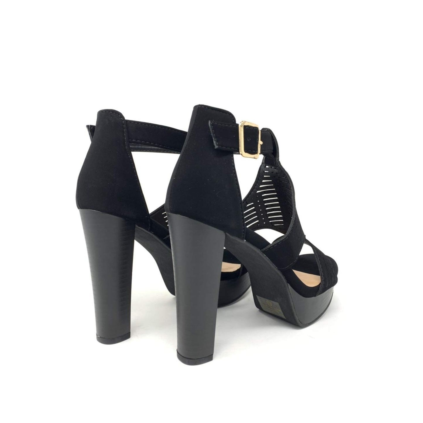TOP Moda Thomas Gladiator Caged Cutout Platform Chunky Block Heel Sandal Size 9M