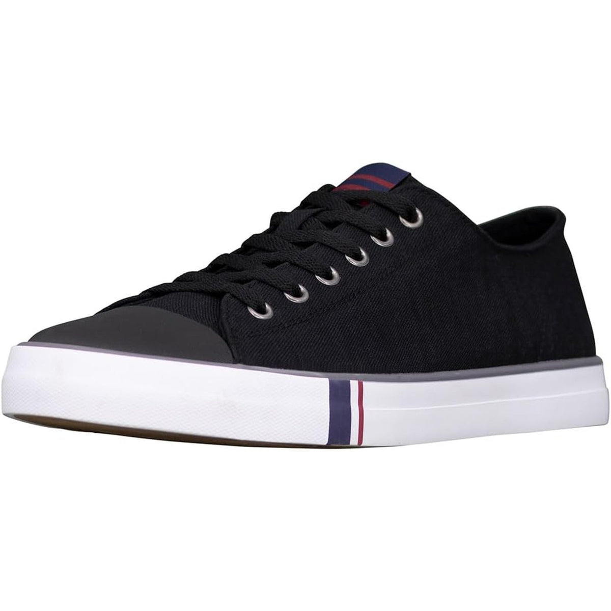 Ben Sherman Dorset Lo Men's Canvas Casual Shoe Sneakers Black, White 13 M