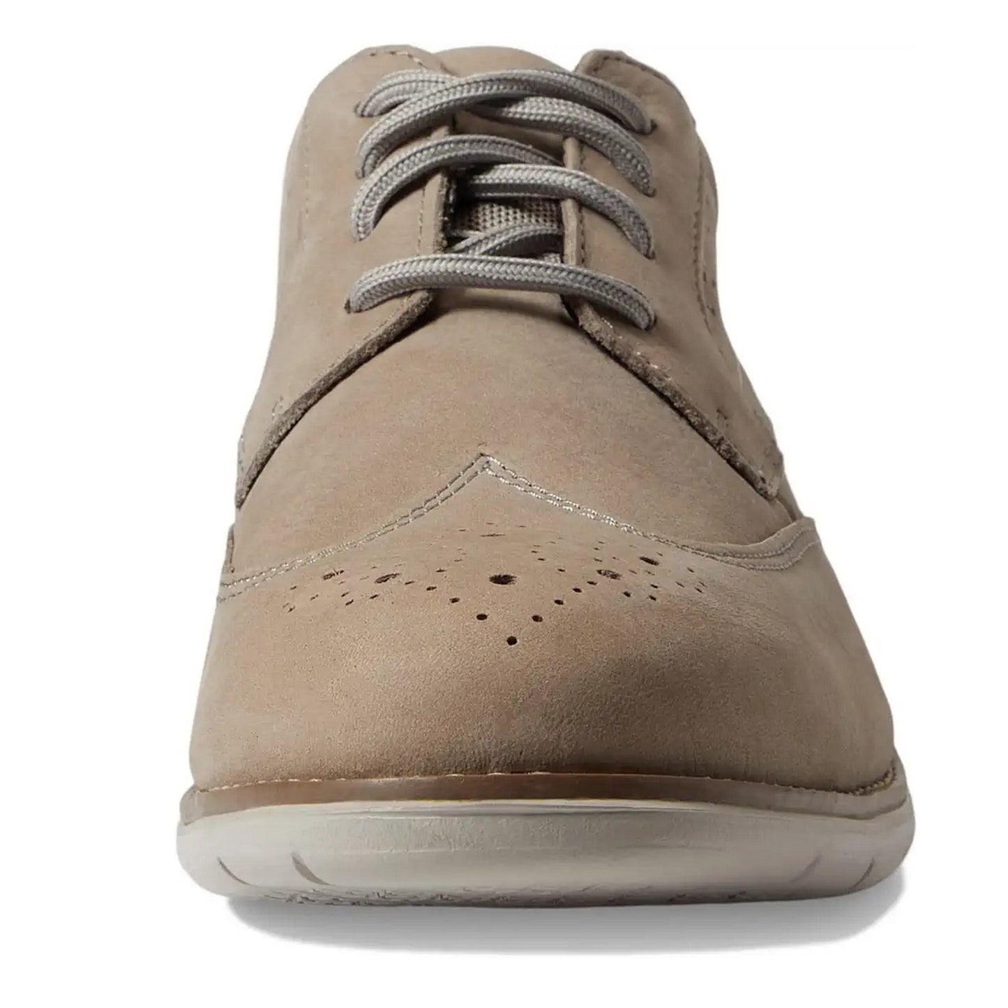Rockport Total Motion Craft Wingtip Mens Oxfords Shoes Beige NUBUCK Size 11 M