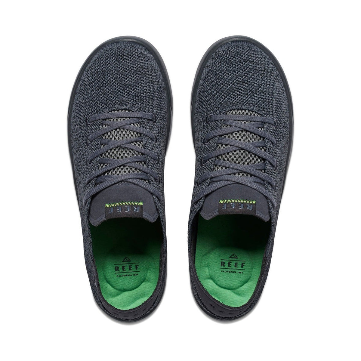 Reef Swellsole Neptune Mens Raven Knit Lace up Sneakers Size 10.5
