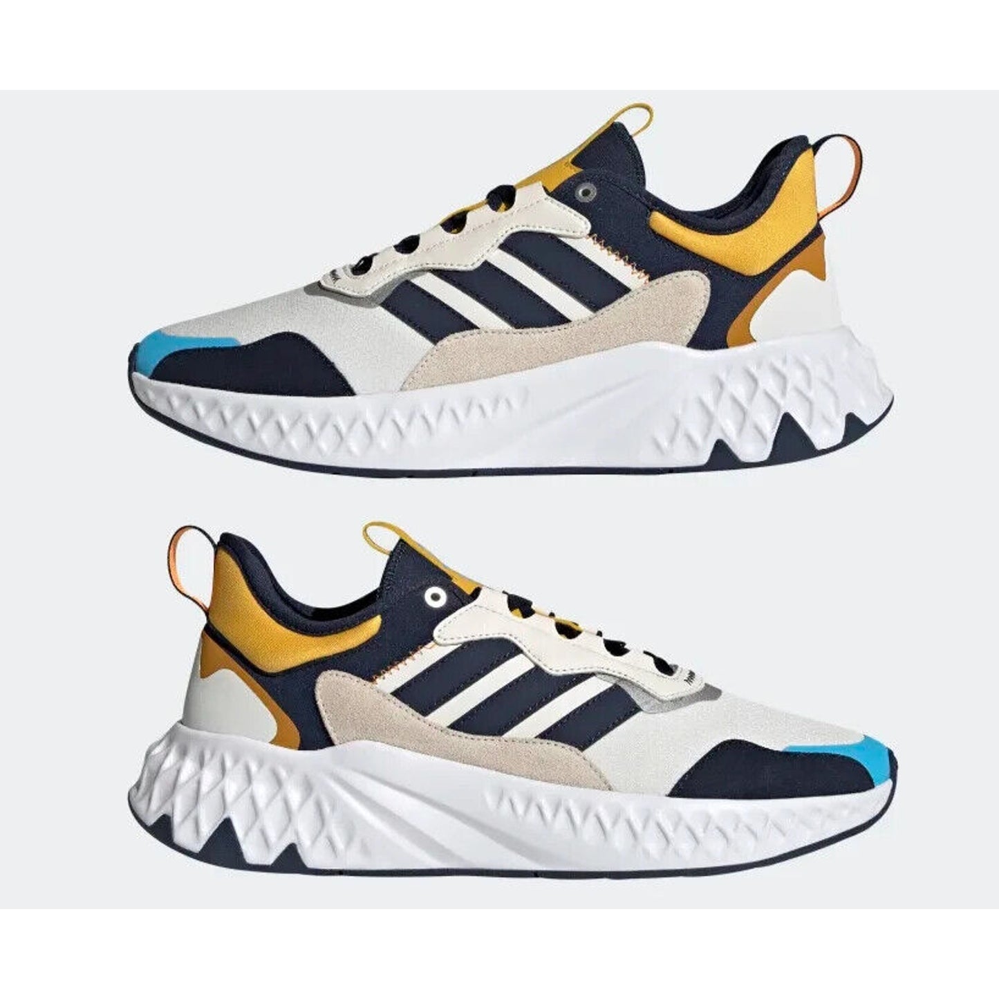 Adidas Futurepool 2.0 Cloud White/Collegiate Navy/Bold Gold 11.5 M