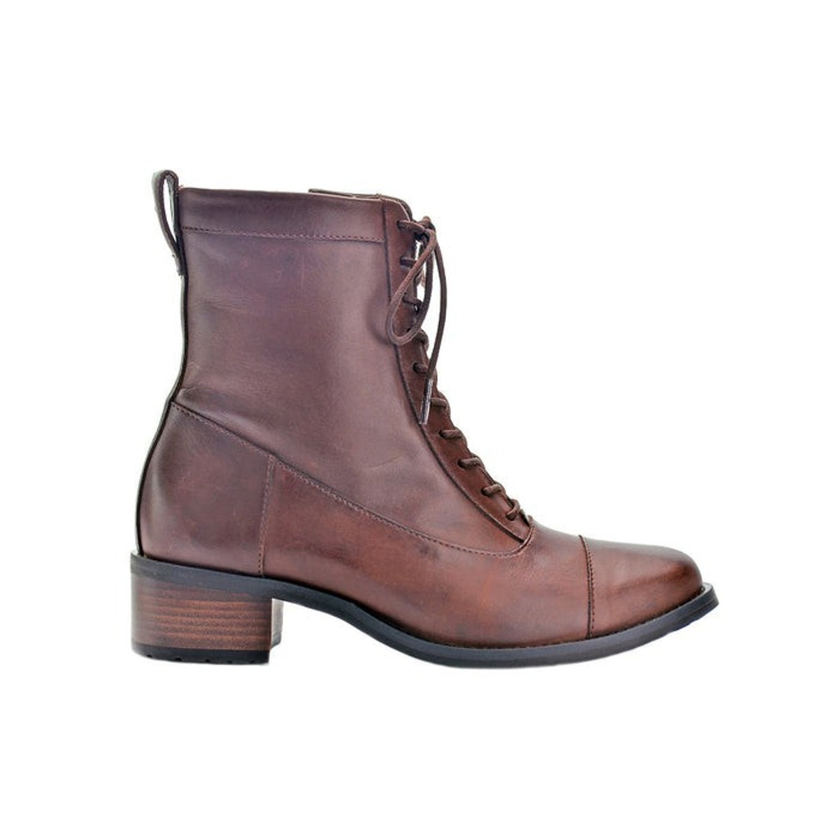 David Tate Womens Explorer Boot  Brown Soft Calf Leather Lace Up US 8.5 M
