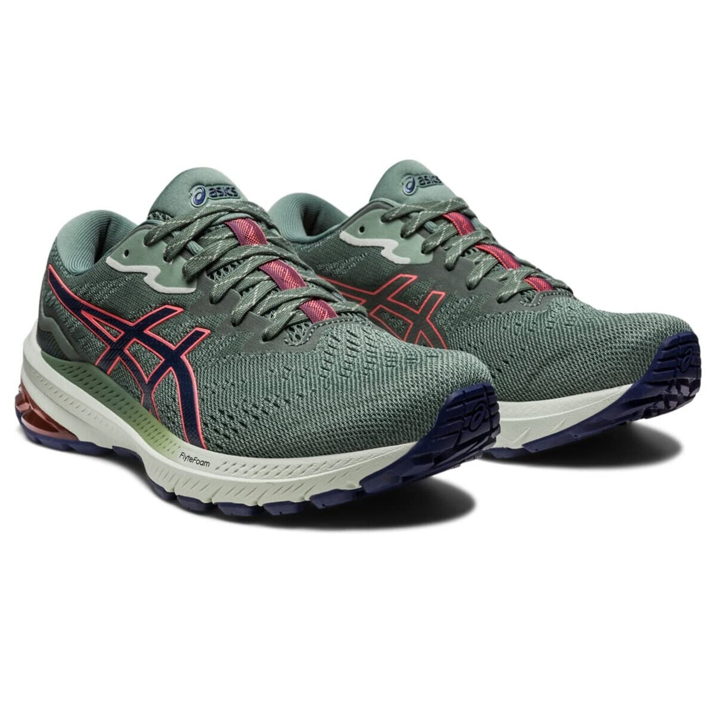 ASICS Women's GT-1000 11 Trail Running Shoes in Nature Bathing/Papaya size 9 B