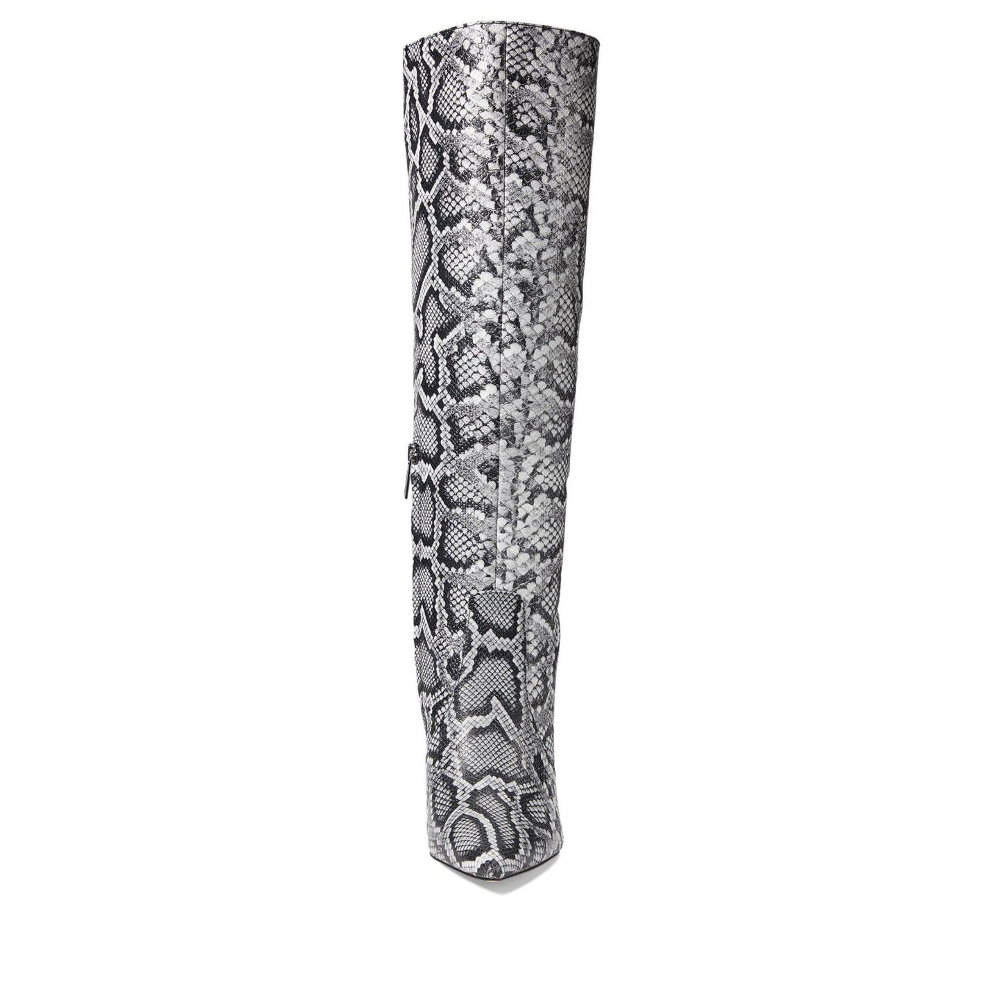 Michael Kors Isra Snake Embossed Leather Wedge Boot Size 8 M Michael Kors