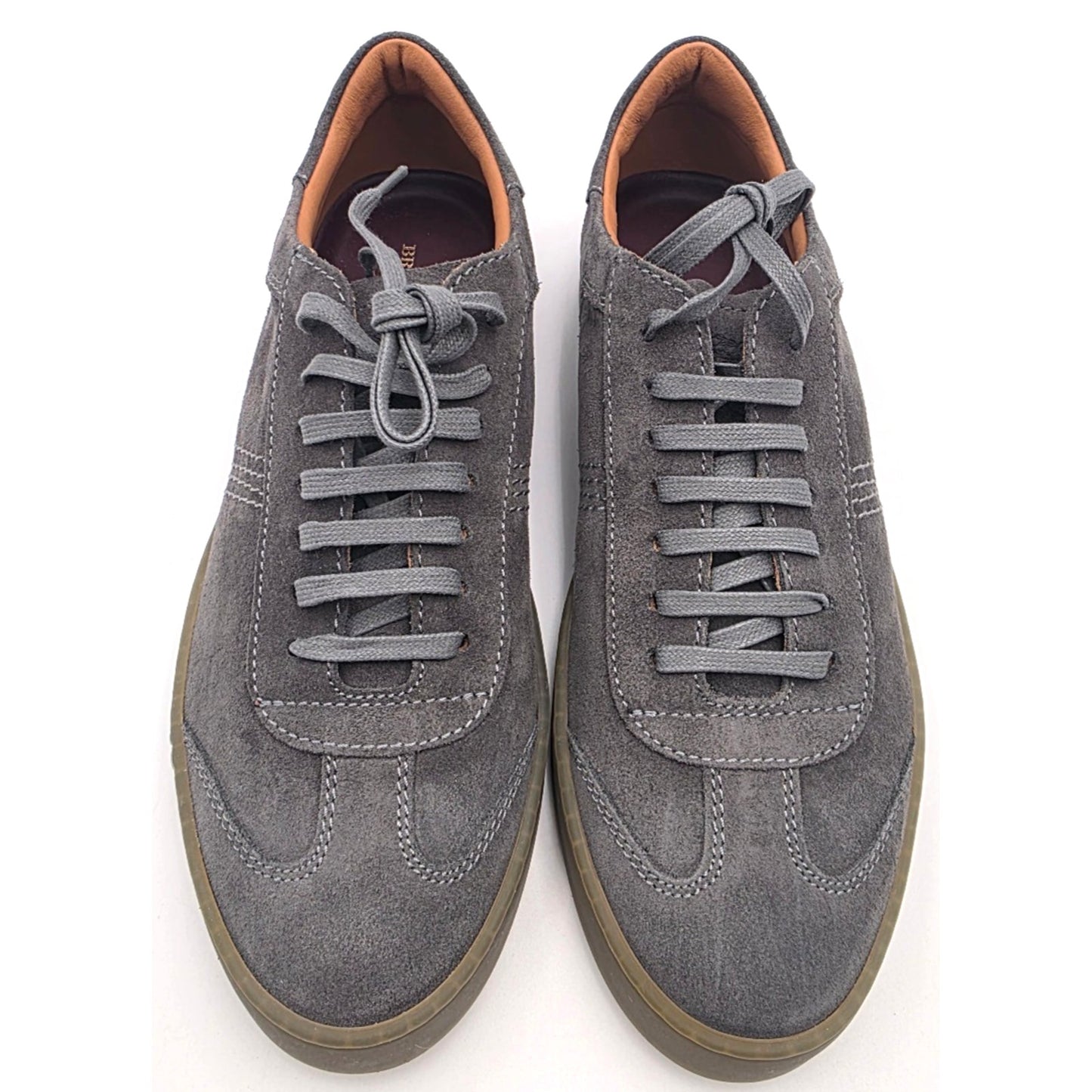 Bruno Magli Bono Mens Gray Leather Lifestyle Sneakers Shoes 8 US 41.5 EU