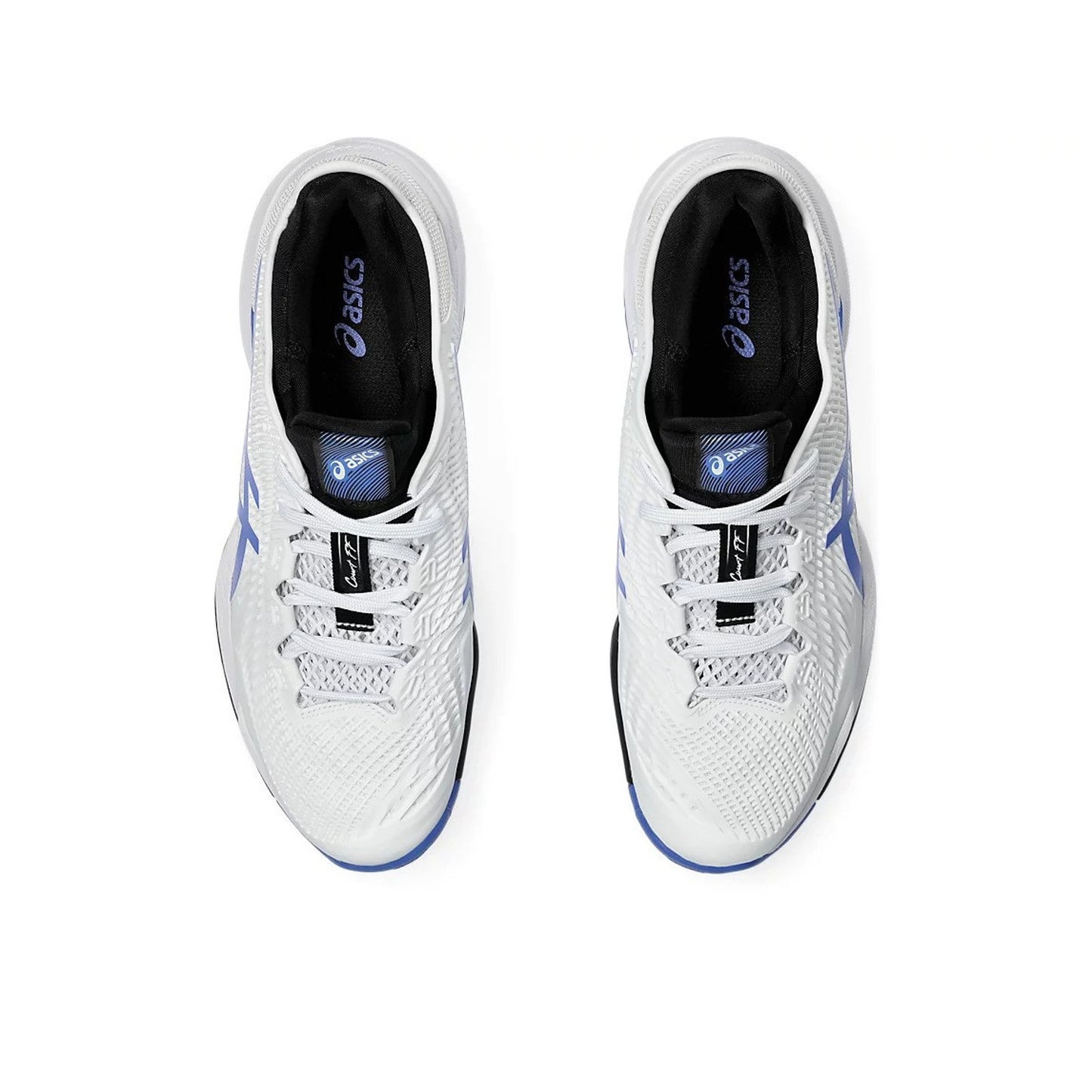 ASICS Men's Court FlyteFoam 3 Tennis Shoe, 8.5 US, White/Sapphire