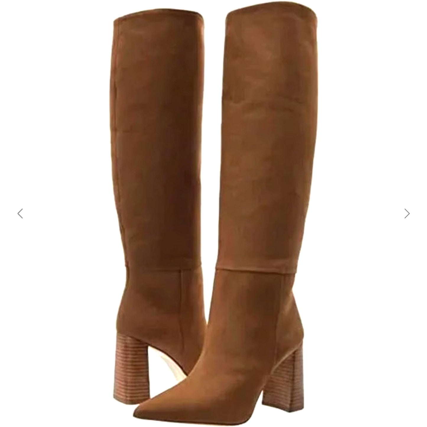 Steve Madden Women's Handles Knee High Boot Tan Nubuck 9.5 Tan Camel