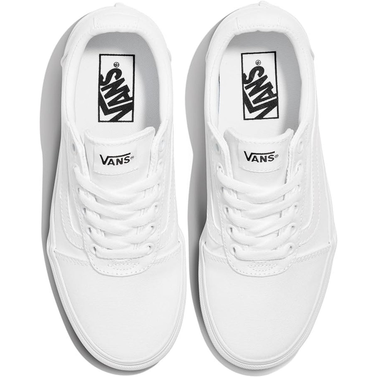 Vans Ward Men's Shoes Rubber Skate Shoes triple white Canvas size 11