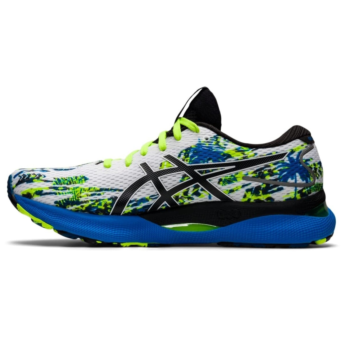 ASICS Gel Nimbus 24 Men's Running Shoes, White/Black Size 12.5 M