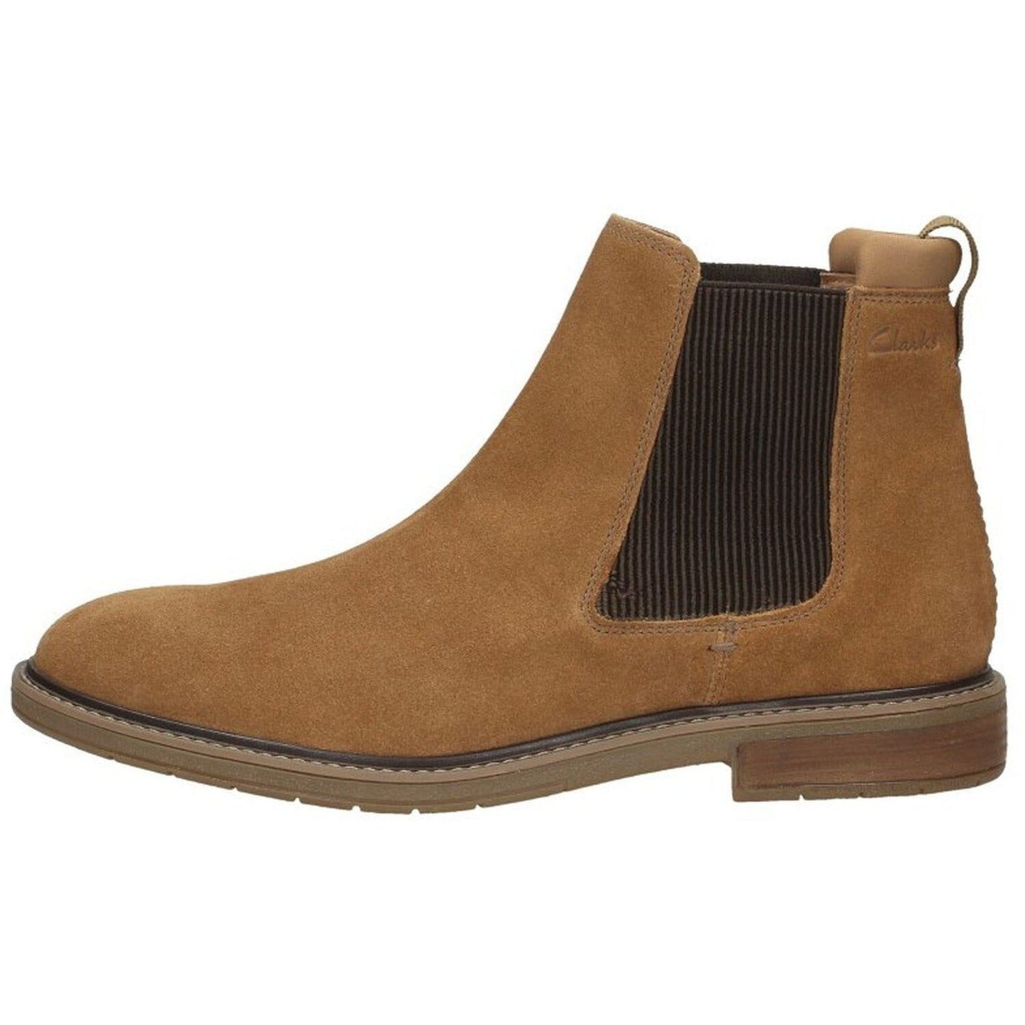 Clarks Men's Clarkdale Hall boot Shoes Cognac Suede Size 8 M Clarks