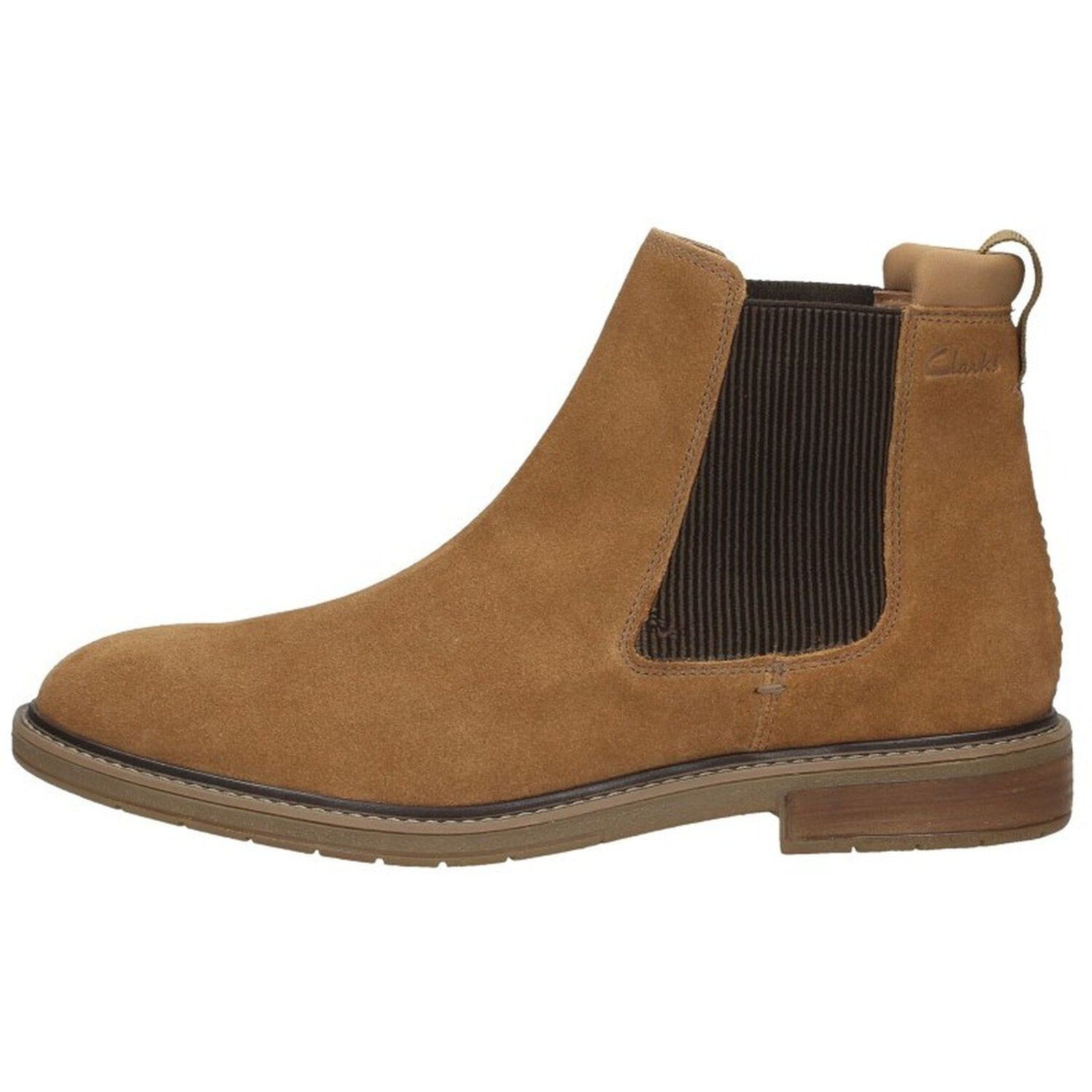Clarks Men's Clarkdale Hall boot Shoes Cognac Suede Size 8 M Clarks