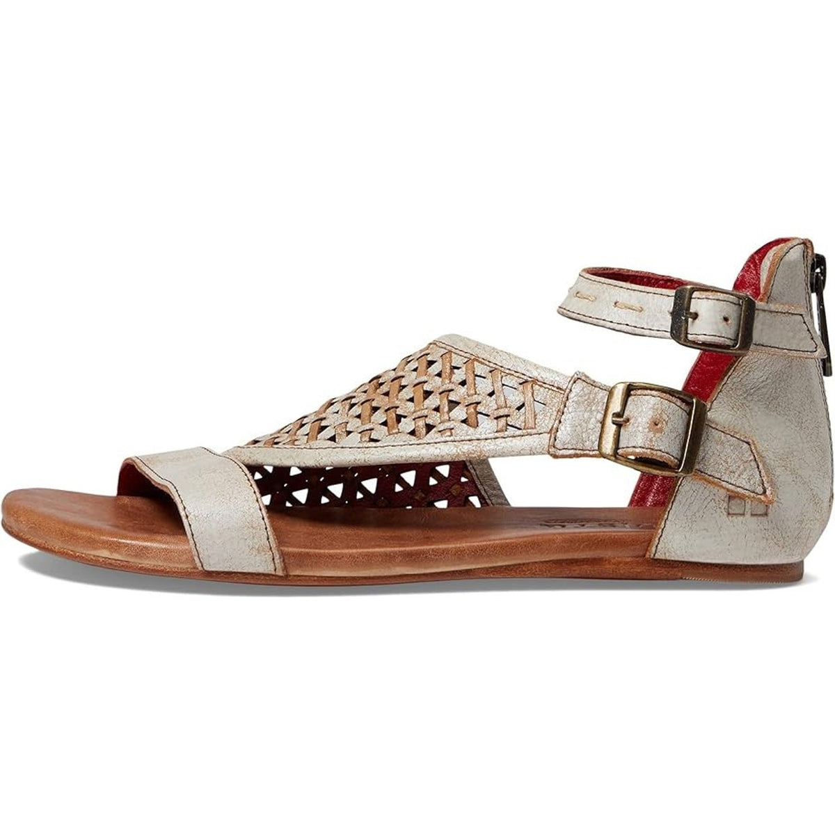 Bed Stu Bellatrix II Women's Nectar Whitewash Flat Sandal 9 M