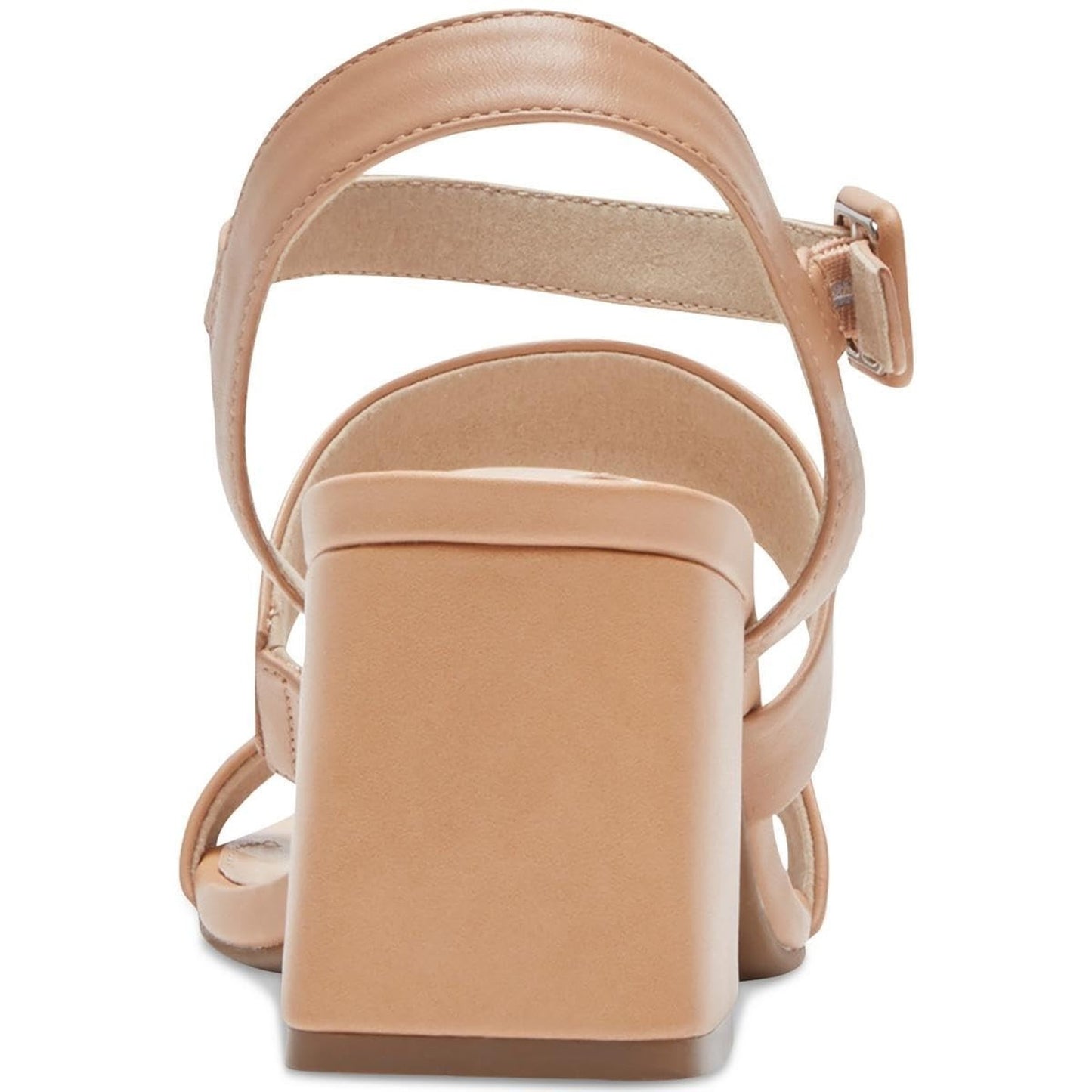Rockport Farrah 3 Band Sandals Macadamia Leather Block Heel Women's 8.5 M